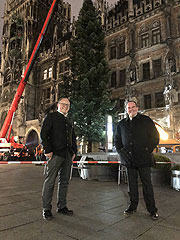 Christbaums aus aus Steingaden auf dem Marienplatz (©Foto. Martin Schmitz) (©Foto: Martin Schmitz)